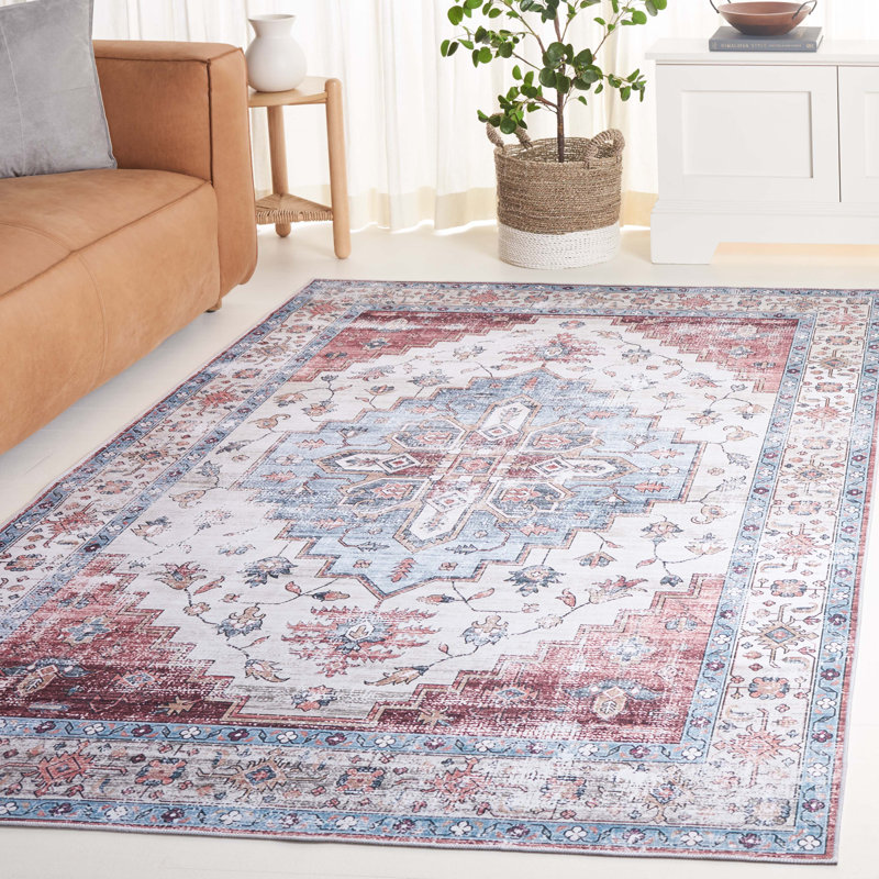 Tapis sauge / ivoire Alisha, Rectangle de 5 pi x 8 pi