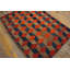 Antique Allover Geometric Wool &amp; Cotton Hooked - Loop Pile Multicolor Jewel Tones 1925 Rug
