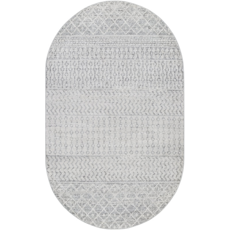 Warkentin Geometric Indoor Rug, Oval 5' x 8'