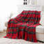 Jeté à carreaux pour lit, moelleux tartan à carreaux, motif à carreaux de style campagnard, jetés pour décoration intérieure (50 po x 60 po)-115797565