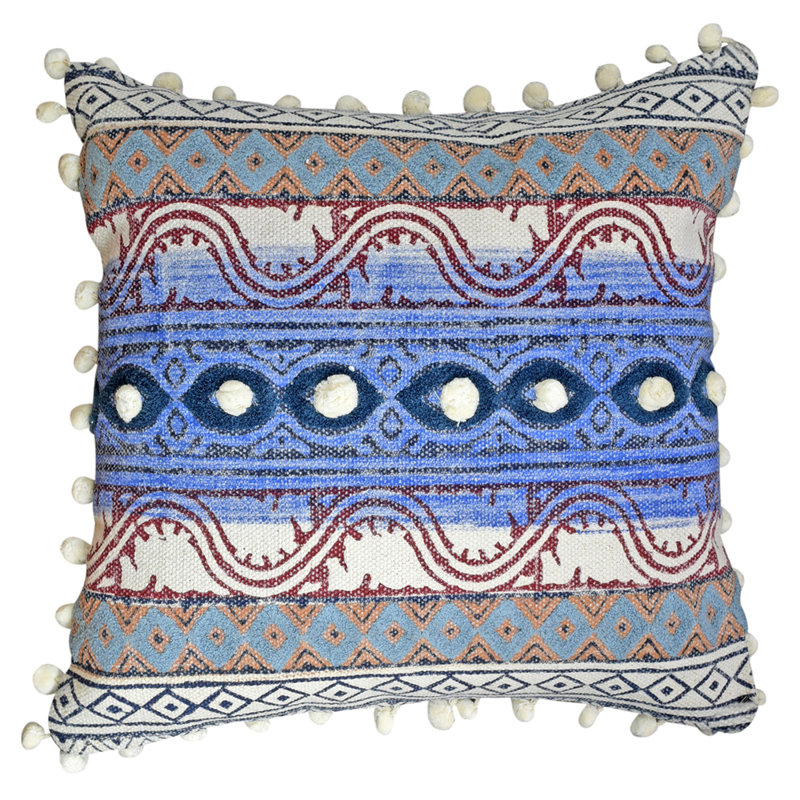 Geometric Cotton Throw Pillow