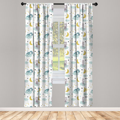 Semi-Sheer Rod Pocket Curtain Panels