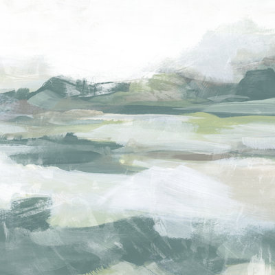 Emerald Valley Swath I by June Erica Vess - Wrapped Canvas Print