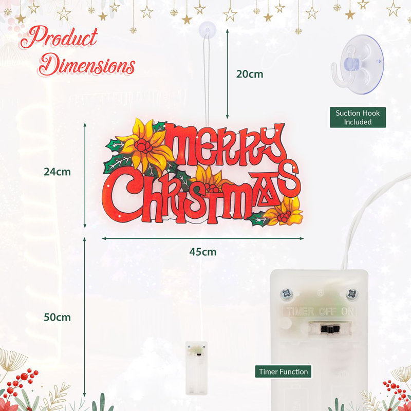 LED Lighted Window Décor