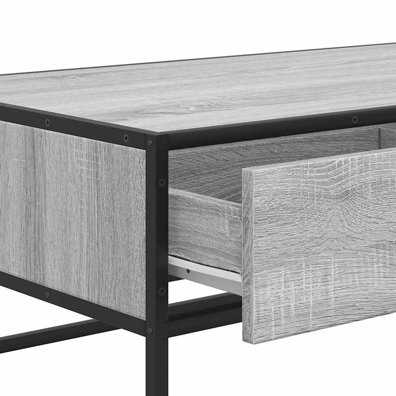 Coffee Table with Storage, Grey 