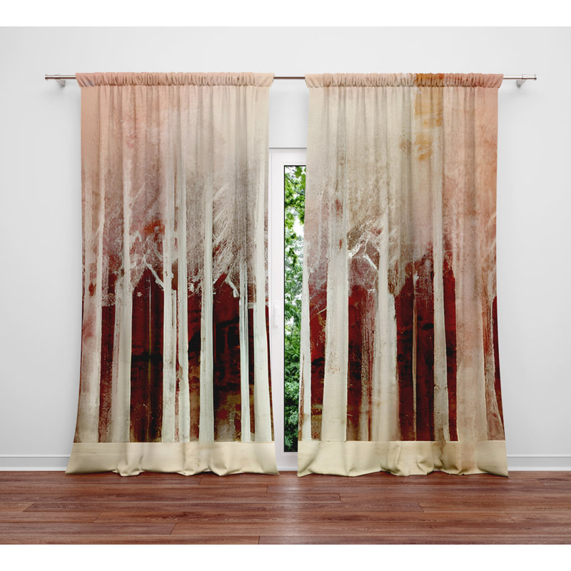 Rideau en polyester Ambresha, L 20 po x L 52 po