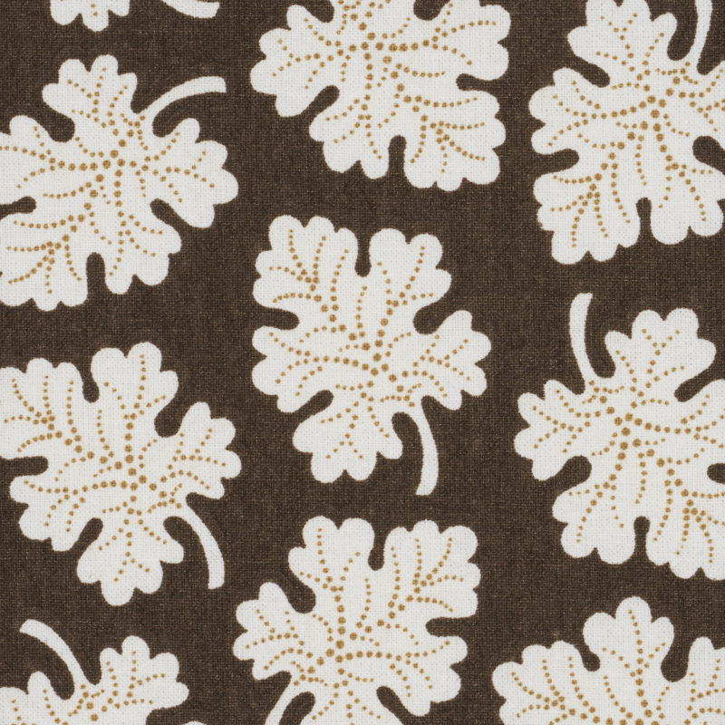 Schumacher X Rita Konig Olive Fabric, Brown