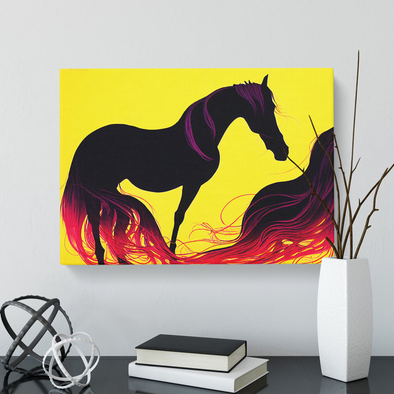 Masterful Horse Abstract - Wrapped Canvas, 40cm H x 60cm W x 3cm D