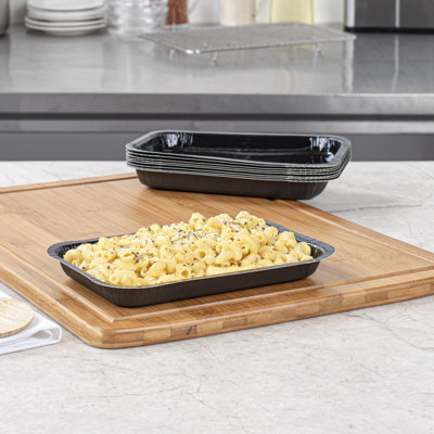 Restaurantware Baking Tray 100 Pack of 24 oz Greaseproof Oven-Safe Disposable Baking Tray Rectangular Food Container Paper