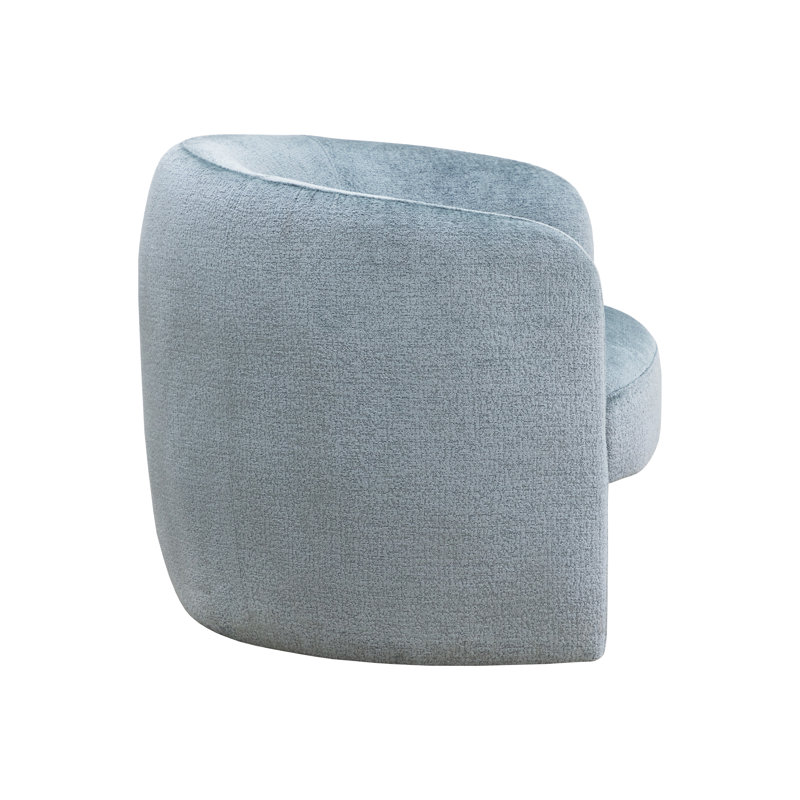 Lounge Chair, Blue Polyester
