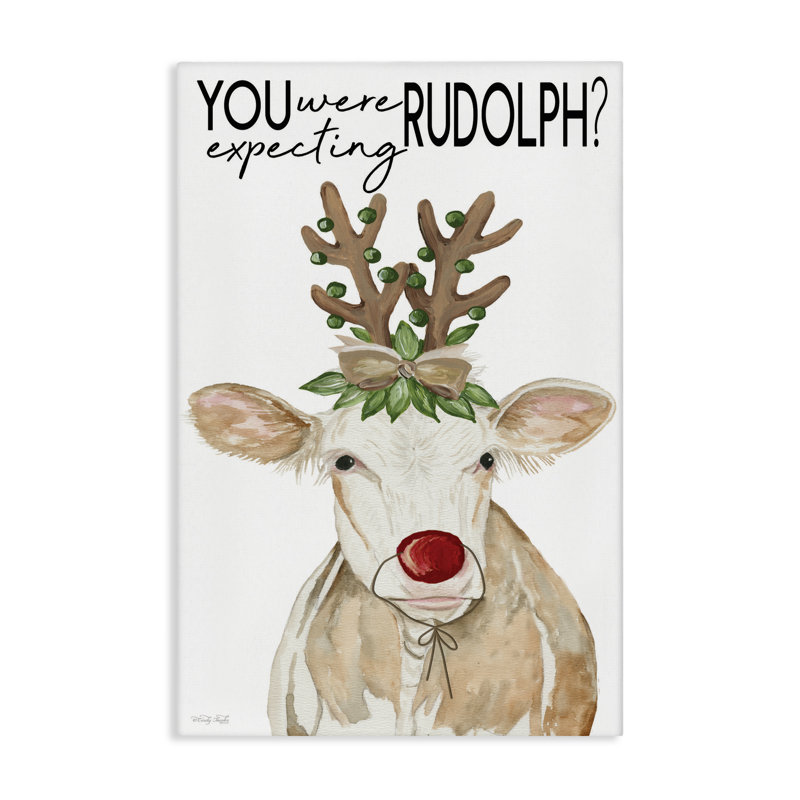 «You Were Expecting Rudolph Canvas», conception de Cindy Jacobs, H 30 po x l 20 po