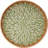 Round Rattan Tray With Mother Of Pearl Inlay, Rattan Serving Tray With Wooden Base, Decorative Wicker Basket For Table Decor, Storage And Display Of Coffee Bread Food Fruit (Leaf)