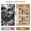 Penderie portative. 12 portes magnétiques et 2 tiges de suspension. Range des courtepointes, des livres. Matériau sécuritaire en Pp ABS. Assemblage facile. Armoire de rangement blanche. , Tringles, portes. Pour les vêtements,