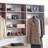 Oak Wall Mounted Wood Closet System