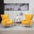 Upholstered Velvet Armchair-1485264352