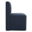 Chaise d'appoint rembourrée en polyester avec roulettes Bralan-2125657207