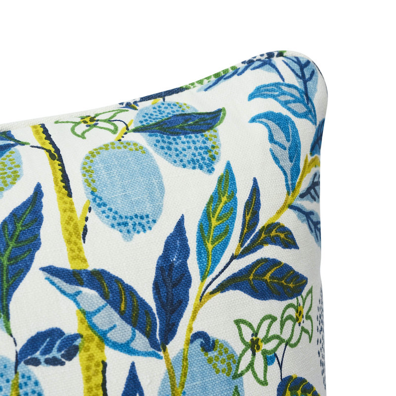 Citrus Garden Pillow, Pool, 18" H x 18" W
