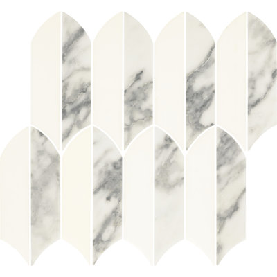 Daltile Eclessia marbre pierre naturelle plume mosaïque polie (10 PCS par carton) (10,10 pieds carrés par carton)