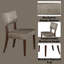 Chaise d'appoint rembourrée Arthetta