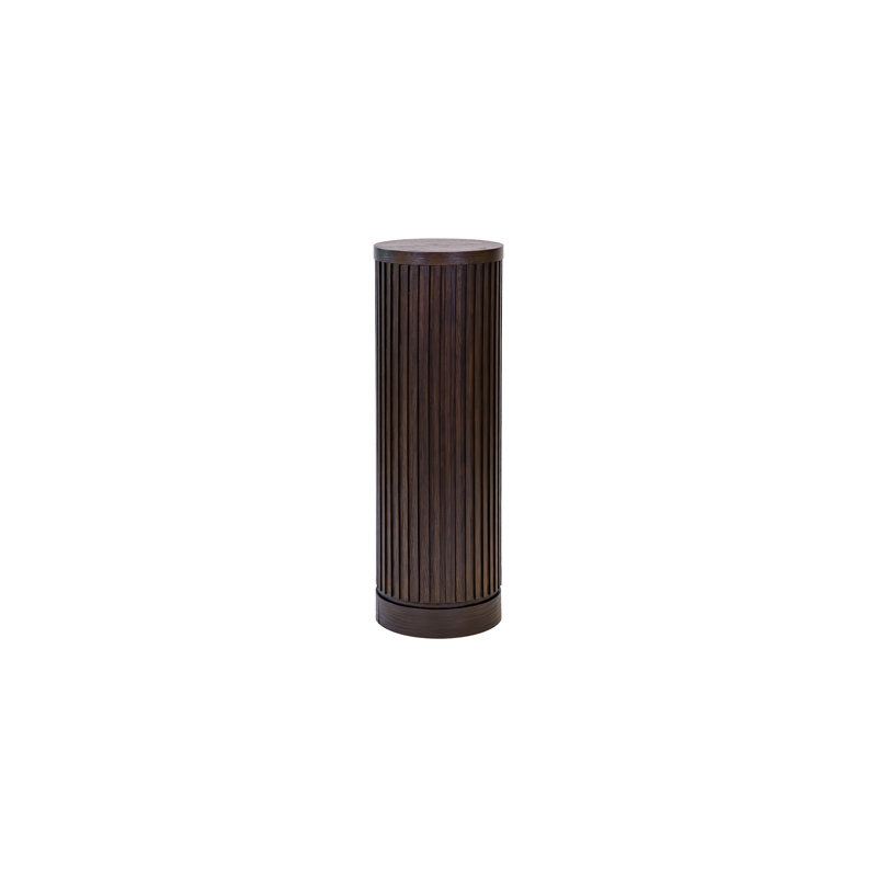 Piédestal rond Graelynn - brun, H 36 po x L 12 po x l 12 po, Brun