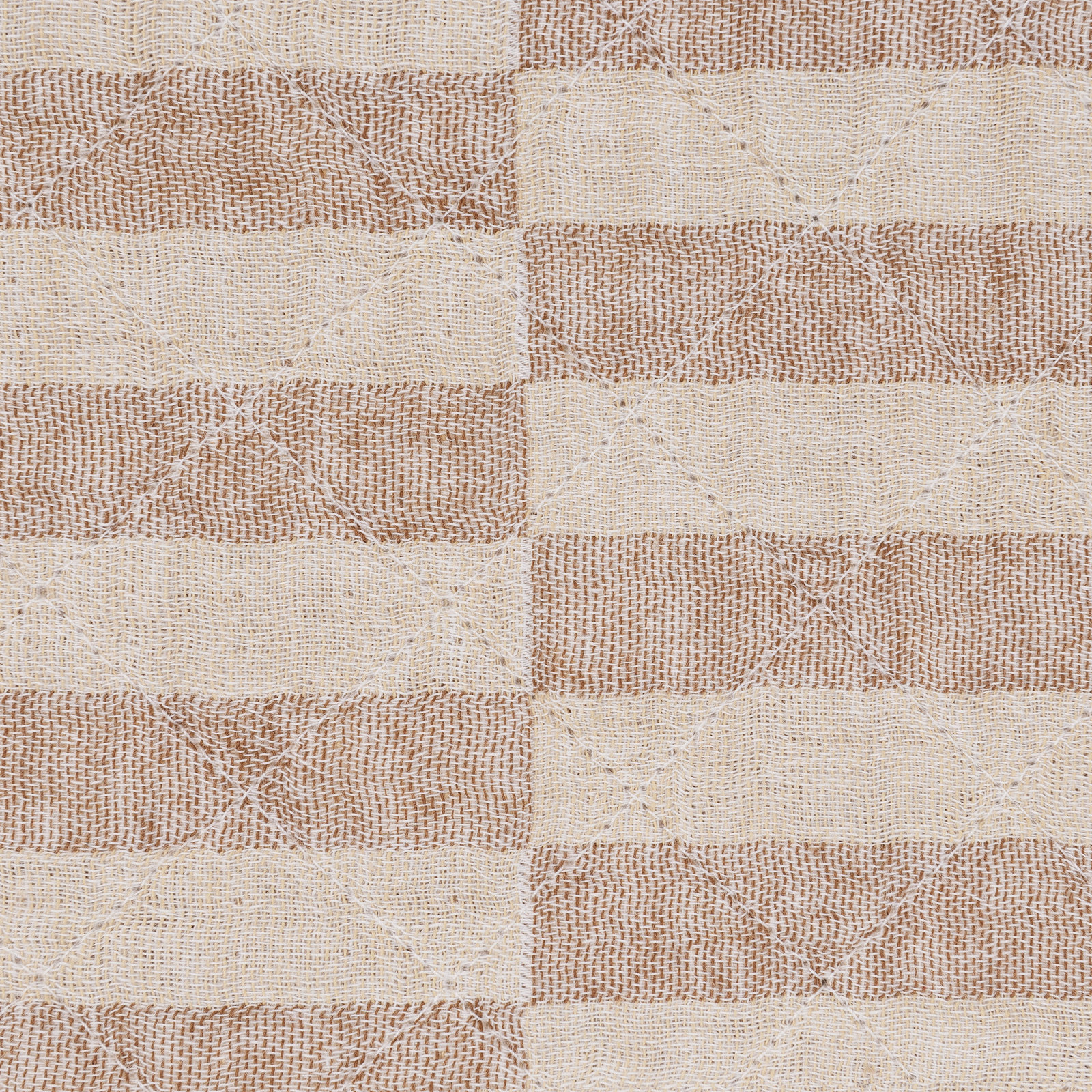 Stripe Quilted Muslin Changing Pad Cover, Cocoa