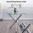 Chiquetta 2 - Person Glass Top Three Leg Dining Set