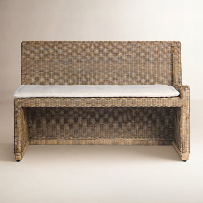 SENNA 72" Woven Linen Dining Bench
