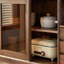 Buffet simple en bois de noyer noir-1225541293