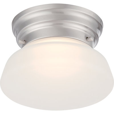 Rutgers Glass Flush Mount