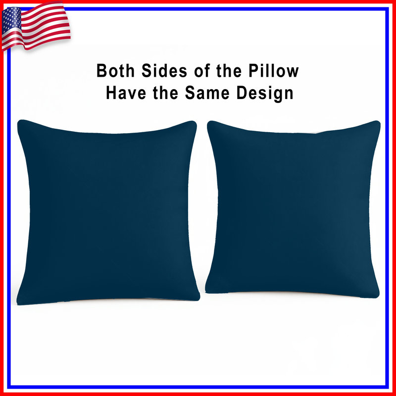 Solid Teal Background Double Sided Throw Pillows, 20 x 20 inches
