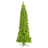 Flocked Lime Fir 6.5' H Artificial Fir Christmas Tree