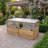6 ft. W x 3 ft. D Cedar Garden in a Box with Greenhouse