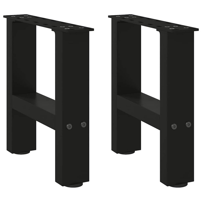 Seaira Coffee Table Legs Steel, Black, 31cm H x 30cm W x 30cm D