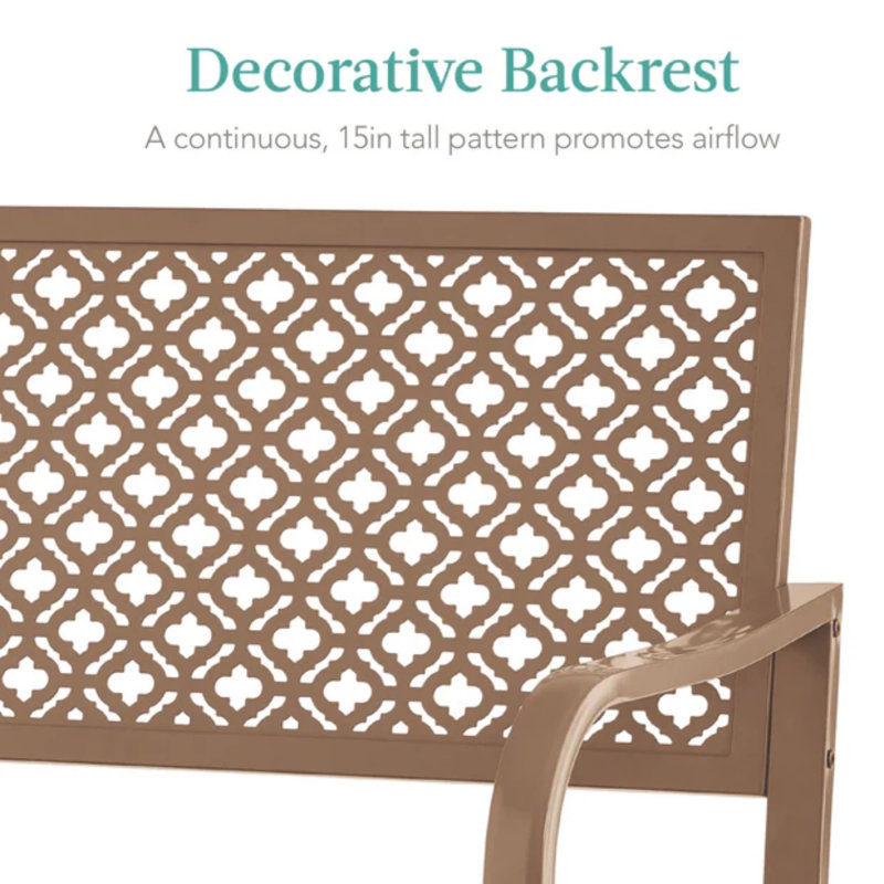 Steel Bench, Taupe