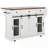 58" Farmhouse Kitchen Island with Storage-307750736