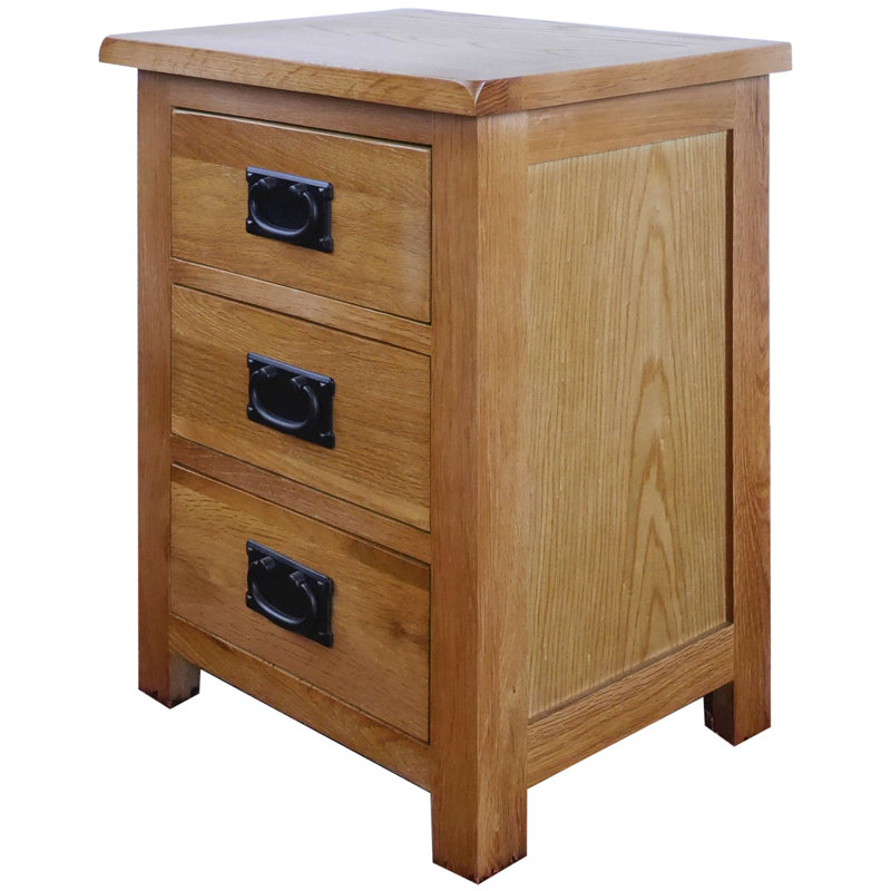 Shickley 43cm W Bedside Table, Oak