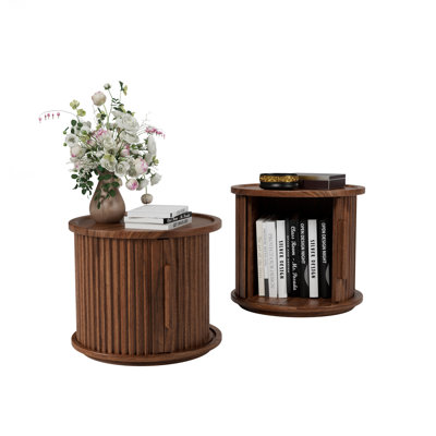 Ensemble de 2 tables basses rondes
