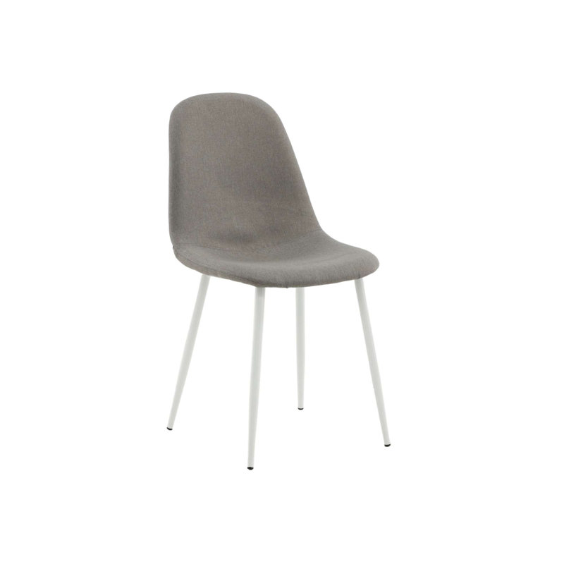 Stets 48cm H Upholstered Cantilever Chair, White, Grey