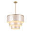 22" 5-Light Tiered Capiz Shell Drum Chandelier-1545769795-1545769794