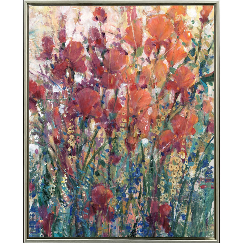 Sunlit Flowers II, art mural sur toile