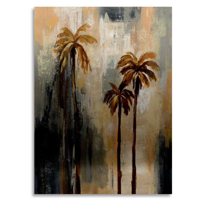 « palm trees i », métal imprimé, H 22 po x l 16 po x P 1 po, Sans cadre
