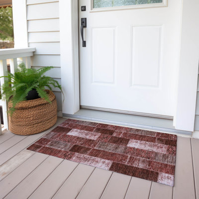 Tapis intérieur / extérieur Heffington avec envers antidérapant