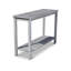 Console en eucalyptus gris argenté - idéale pour les présentoirs extérieurs et les rangements fonctionnels