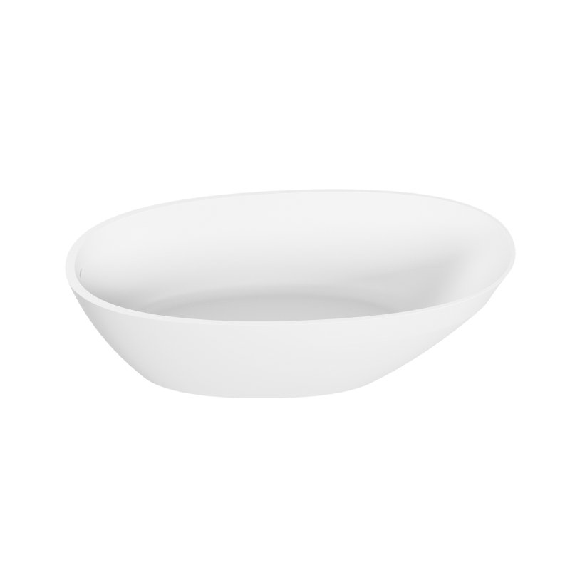 Acquabella Walker 1 Soaker Tub, Gloss White
