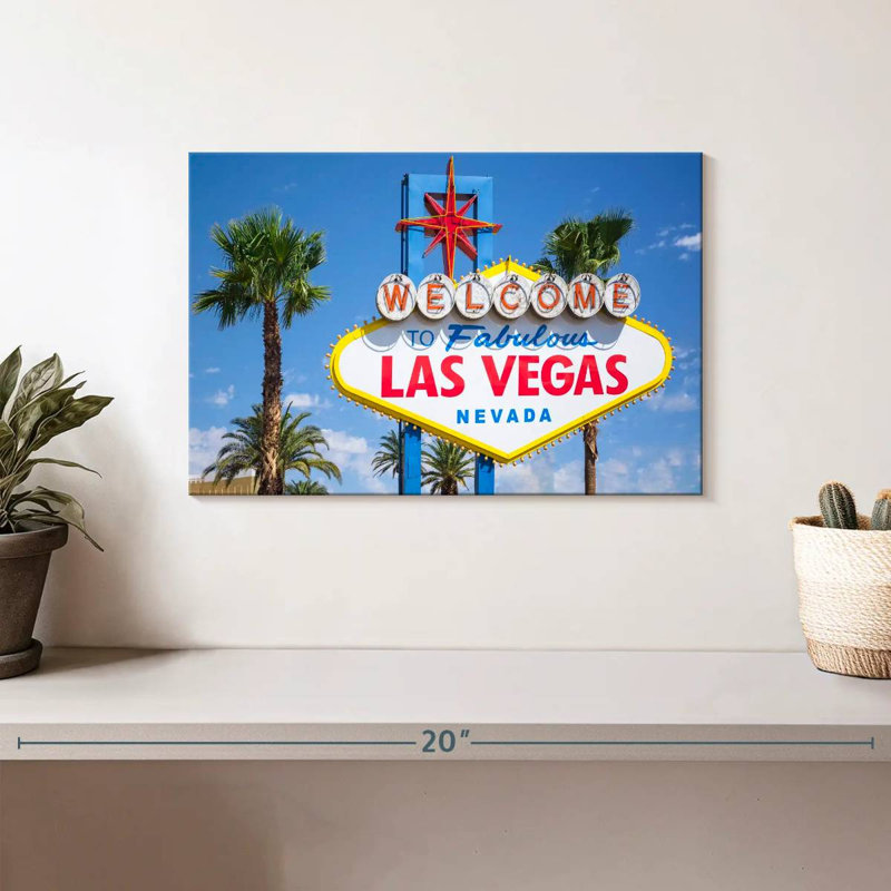 Panneau Lilie Las Vegas Nevada, H 8 po x l 12 po