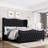 Metter Upholstered Wingback Bed-97862324-97862325