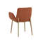 Chaise avec accoudoirs en brun