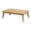 Table basse d'extérieur en bois d'acacia Bowery - Table basse de patio 39 po x 23 po