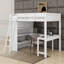 Lit mezzanine double avec bureau et tablette-227815167