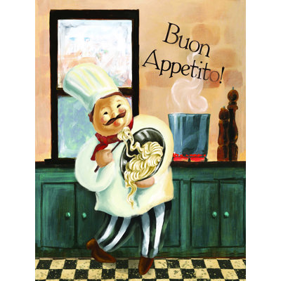 «Happy Chef Words», reproduction sur toile tendue